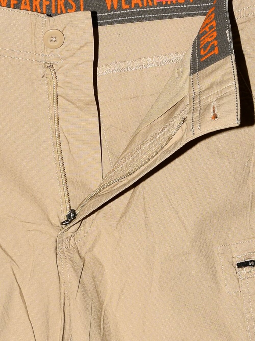 Men's Cargo Shorts - Black, Tan, Light Khaki - Picture 5 of 16
